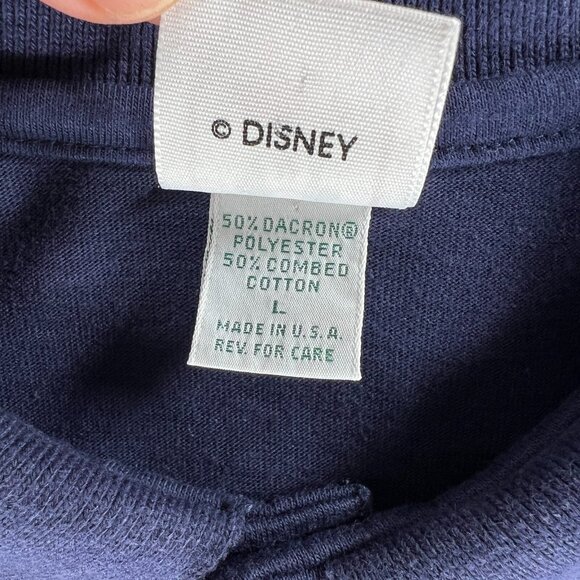 Disney Wear Polo Shirt Men M Vintage 90s Single Stitch Mickey Mouse Made in USA - Picture 8 of 8